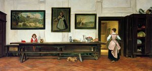Innenansicht eines Speisesaals, 1866 von William Frederick Yeames